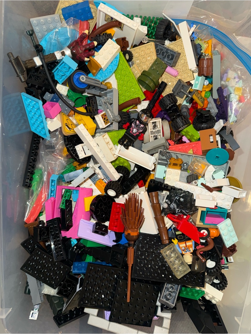 LEGO Bulk 5 lbs Mixed Lot Loose Bricks & Pieces Parts, Multicolor Plastic